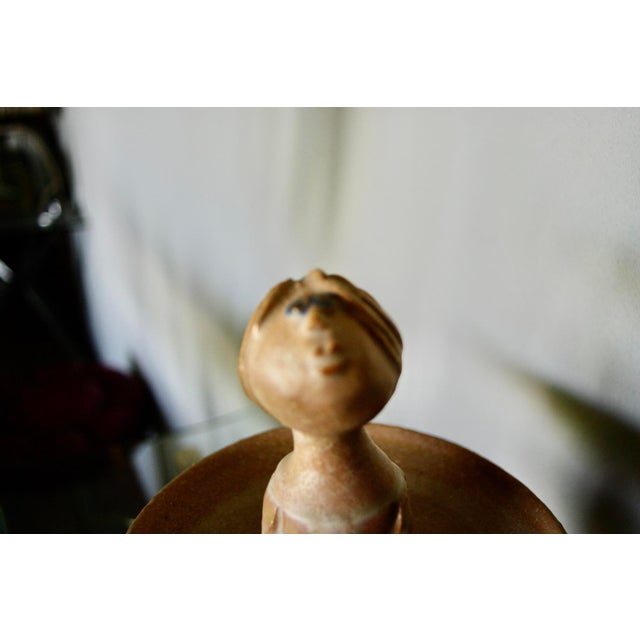 Poetic Stoneware Figure from Pierre Koppe, France, 1979 For Sale - Image 11 of 13