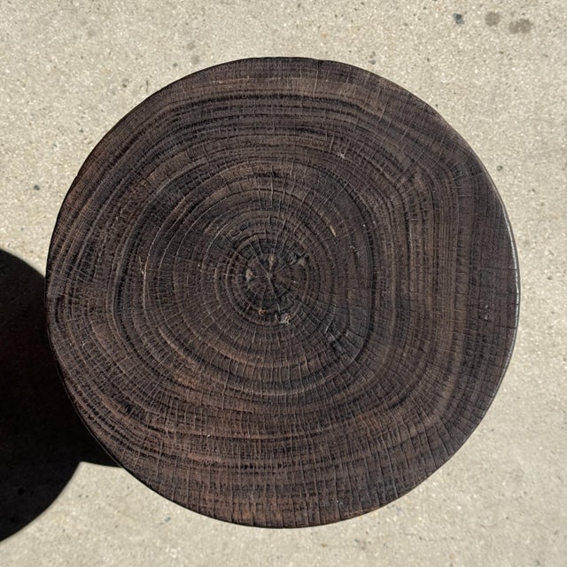 Vintage Wooden Side Table, 1980s For Sale - Image 7 of 11