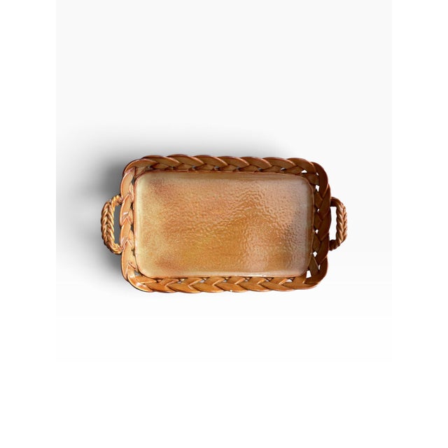 Vintage Primo’Gi Decorative Serving Tray | Italian Design | Copper Tone For Sale - Image 4 of 6