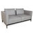Modern Two-Seater Sofa in Grey Leather from Rolf Benz For Sale - Image 3 of 18