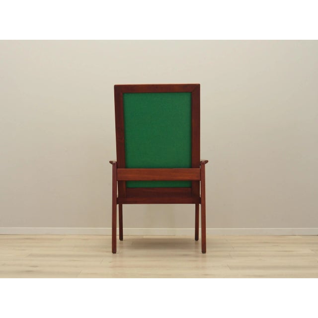 1970s Danish Teak Green Armchair, 1970s For Sale - Image 5 of 18