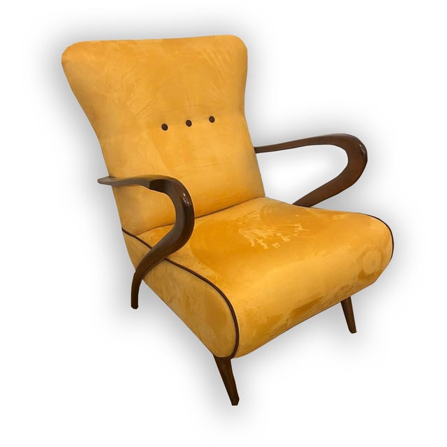 Paolo Buffa Vintage Lounge Chairs by Paolo Buffa, 1960s, Set of 2 For Sale - Image 4 of 10