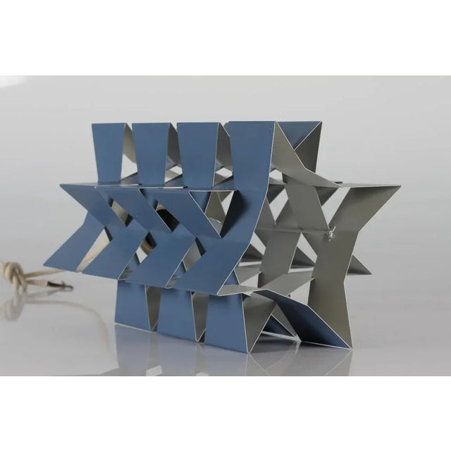 1960s Danish Geometric Metal Pendant Light in the Style of Niels Esmann and Poul Gernes, 1970s For Sale - Image 5 of 8