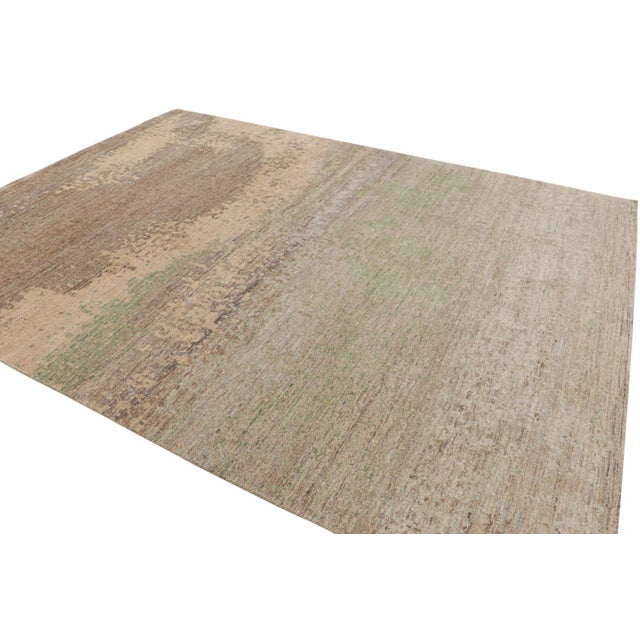 Rug & Kilim Rug & Kilim’s Modern Abstract Rug in Polychromatic Painterly Patterns For Sale - Image 4 of 7