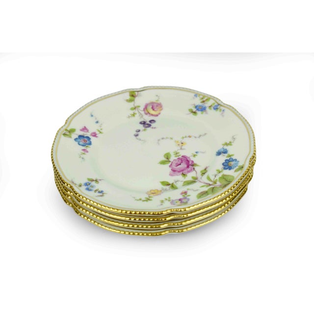 Shabby Chic Mid 20th Century Castleton China Sunnyvale Pattern Floral Bread and Butter Plates - Set of 4 For Sale - Image 3 of 4