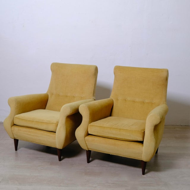 Vintage Italian Lounge Chairs, 1950s, Set of 2 For Sale - Image 9 of 18