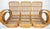 New Upholstery Paul Frankl Rattan Living Room Tank Chair Set MINT! For Sale - Image 15 of 17