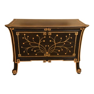 Contemporary Two-Drawer Custom Chest With Greek Key Motif For Sale