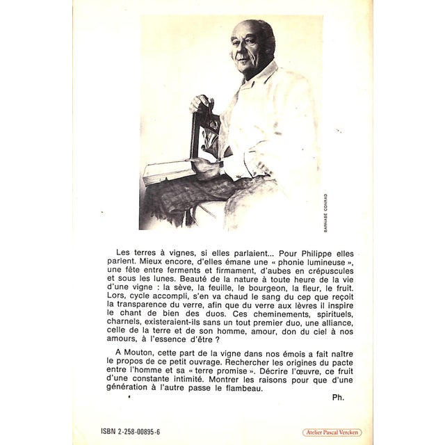 White "Vivre La Vigne: Du Ghetto De Francfort a Mouton Rothschild 1744-1981" 1981 Rothschild, Philippe Baron For Sale - Image 8 of 12