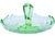Mid-Century Modern Early 20th Century Handmade Green Floral-Patterned Americana Centerpiece For Sale - Image 3 of 6