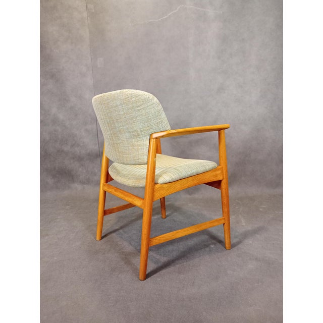 Green Set of Chairs by Aksel Bender Madsen & Ejner Larsen for Fritz Hansen, 1960s For Sale - Image 8 of 14