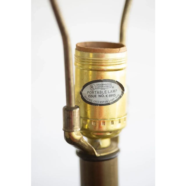 1970s Morris Greenspan Elephant Head Tea Canister Lamp, Bronze Glaze Over Metal For Sale - Image 9 of 15