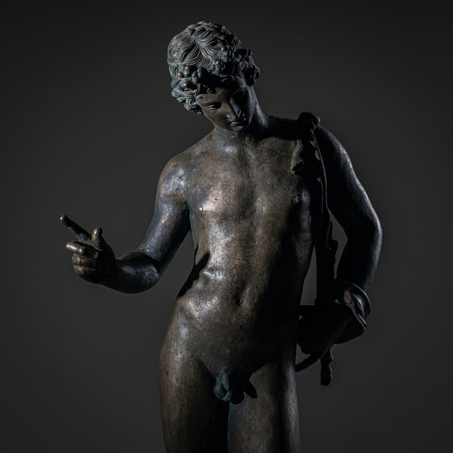 Bronze of Narcissus after the Antique, 20th Century For Sale - Image 17 of 18