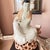 Chinoiserie 1940s Guanyin porcelain accent lamp on wooden base // vintage goddess lamp // chinoiserie lamp // designer lighting // table lamp // For Sale - Image 3 of 17