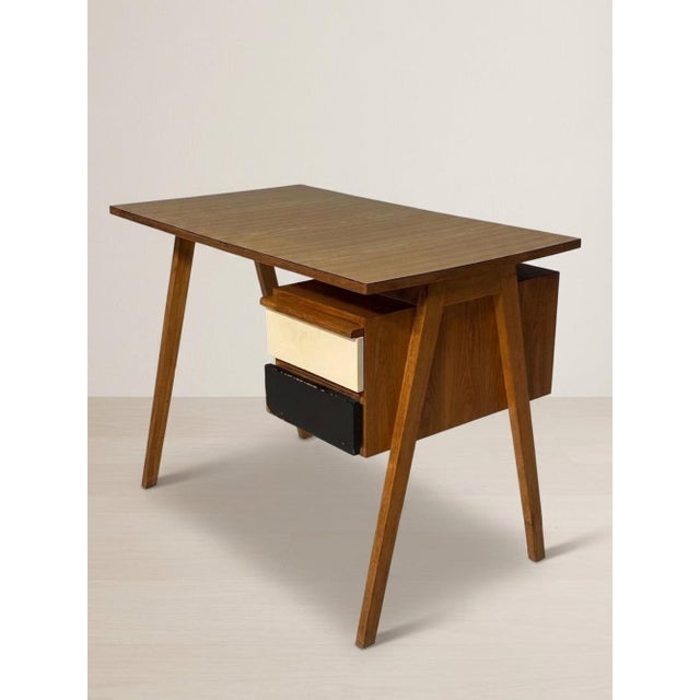 Mid-Century Wooden Writing Desk by Robin Day, 1950s For Sale - Image 6 of 9