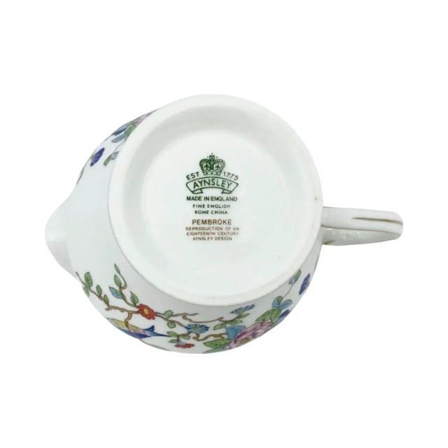 Vintage Aynsley Pembroke Fine Bone China Coffee Creamer Pitcher For Sale In Washington DC - Image 6 of 12