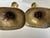 Metal Antique Victorian Brass Beehive Candlestick Holders | a Pair For Sale - Image 7 of 11