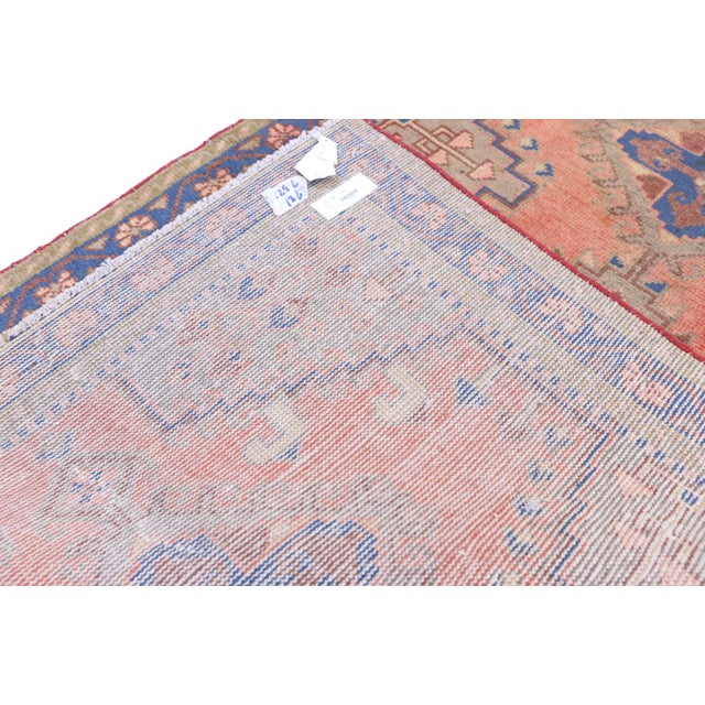 1970s 1970s Vintage Persian Viss Accent Rug- 3′2″ × 5′1″ For Sale - Image 5 of 9