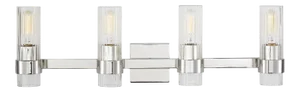 Chapman & Myers by Visual Comfort Studio Geneva 4 - Light Vanity, Silver