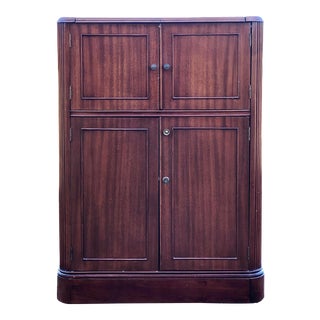 Vintage 1940’s Mahogany Liquor Cabinet For Sale