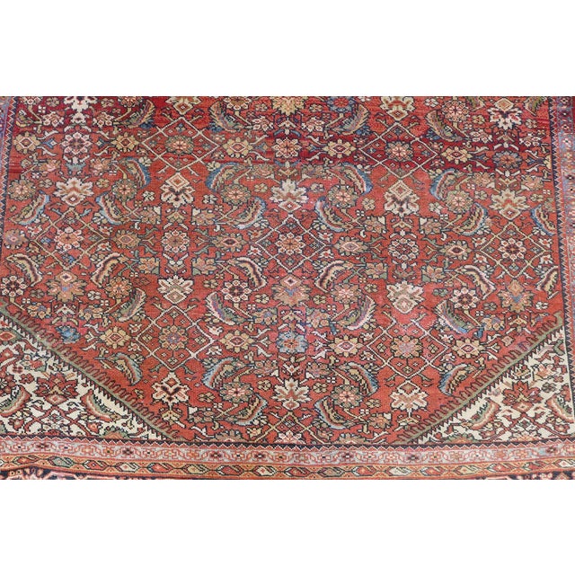 Traditional Vintage Fine Persian Mahal Rug- 11′2″ × 8′3″ For Sale - Image 3 of 5
