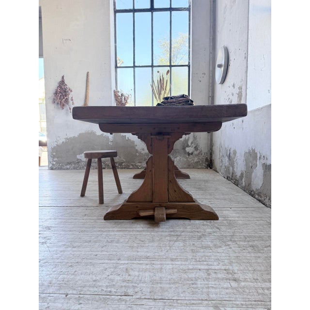 Monastery Table in Oak, 1950s For Sale - Image 10 of 18