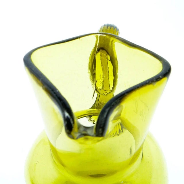 Art Nouveau Milk Jug attributed to Cramberry Glass, United Kingdom, 1900s For Sale - Image 5 of 7