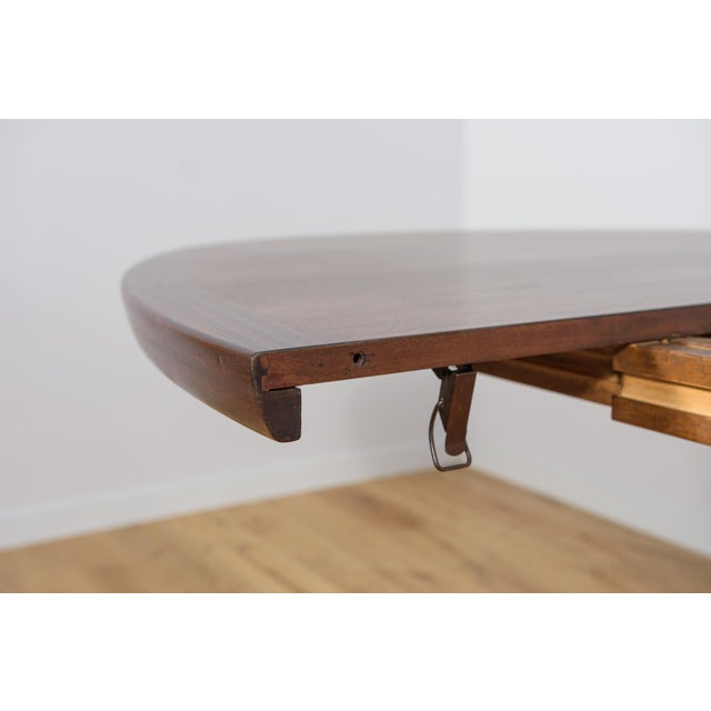 Mid-Century Oval Rosewood Extending Dining Table from Skovby, Denmark, 1960s For Sale - Image 10 of 18