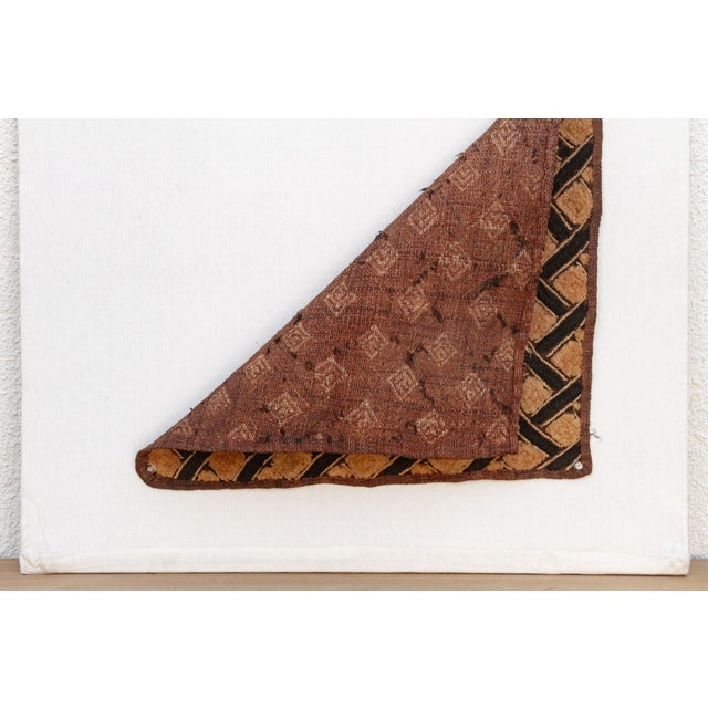 Honeycomb African Kuba Cloth Panel For Sale In Los Angeles - Image 6 of 7
