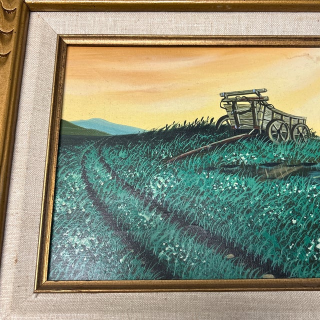 Impressionist 1970’s Original Impressionist Farm Landscape Painting For Sale - Image 3 of 4