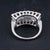 Silver Vintage Art Deco Diamond Ring 14k White Gold Size 7.75 For Sale - Image 8 of 12