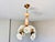 1980s Mid 20th Century Italian Handmade Porcelain & White Murano Style Glass Daisy Chandeliers - a Pair For Sale - Image 5 of 17