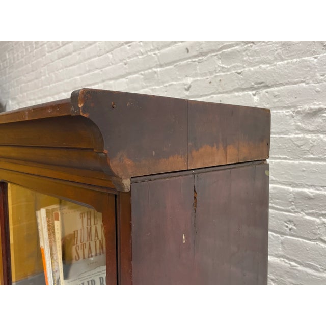 Antique Oak Bookcase / China Cabinet by Danner Furniture, C. 1910s For Sale - Image 10 of 11