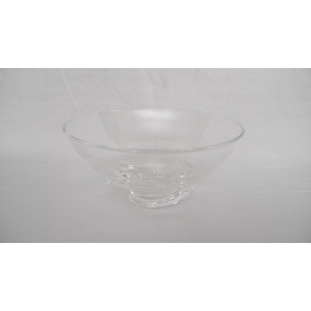 Transparent 1950s Steuben Glass "Spiral" Bowl 8060 For Sale - Image 8 of 8