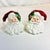 American 1980s Americana Boho Chic Majolica Fitz & Floyd Santa Salt & Pepper Shakers - A Pair, Christmas For Sale - Image 3 of 9