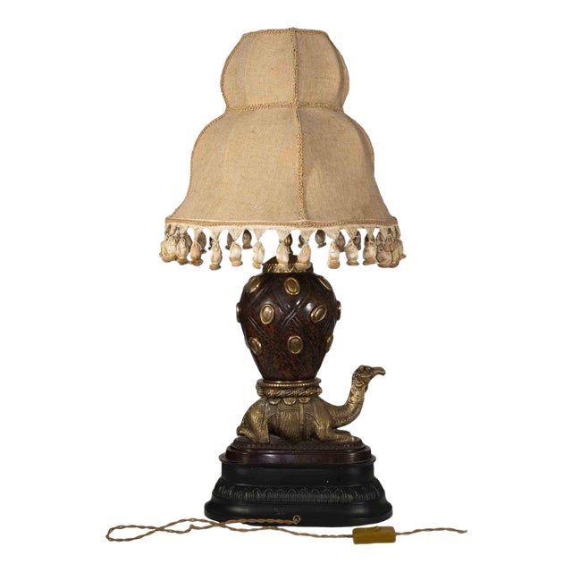Vintage Orientalist Camel Table Lamp, Mid-20th-Century For Sale