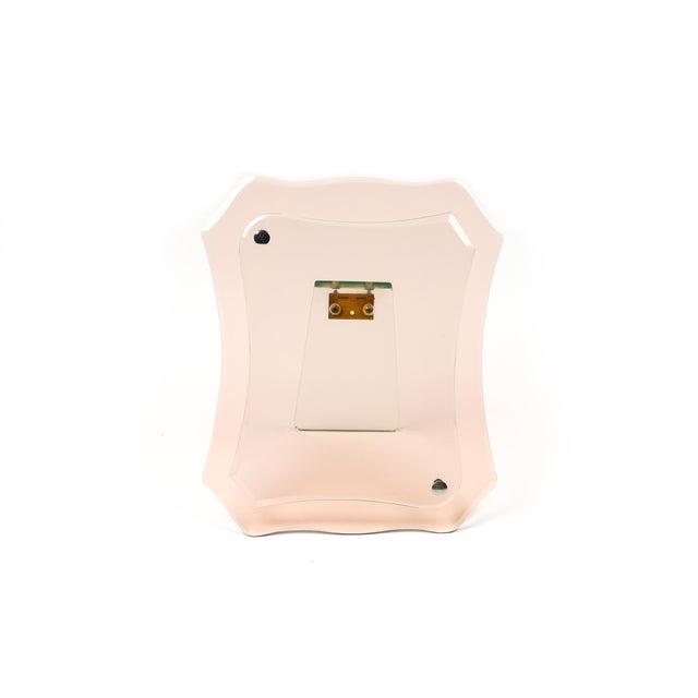Mid-Century Pink Glass Picture Frame from Cristal Arte, Italy, 1960s For Sale - Image 4 of 14