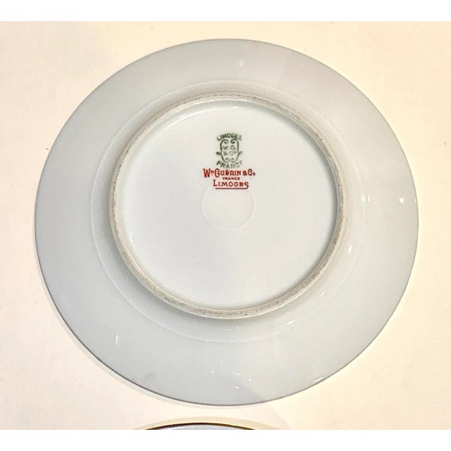 Limoges France Wm Guerin Bird of Paradise Dessert Plates - Set of 6 For Sale In New York - Image 6 of 7