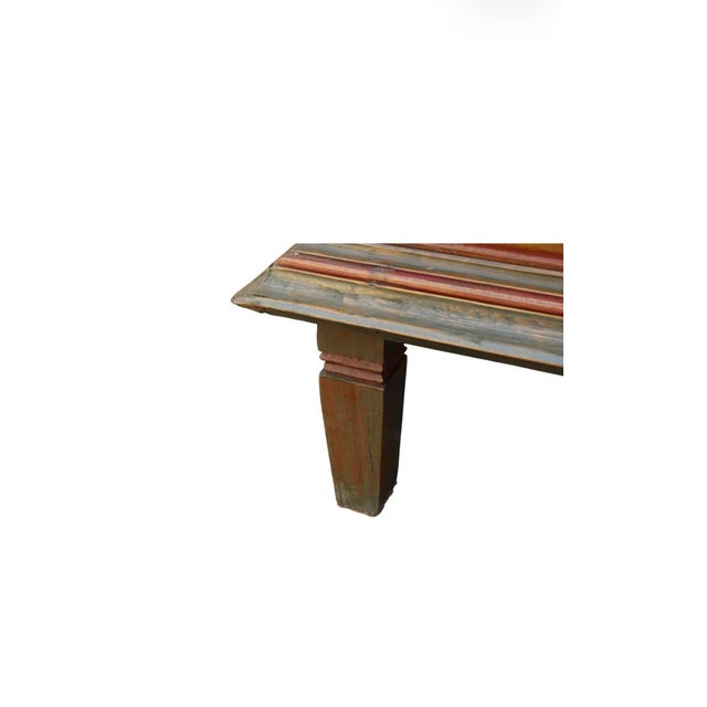 Late 20th Century Painted Indonesian Teak Armoire For Sale - Image 12 of 12