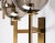 Gold Large Brass Wall Lamp attributed to Holger Johansson, Sweden, 1960s For Sale - Image 8 of 10