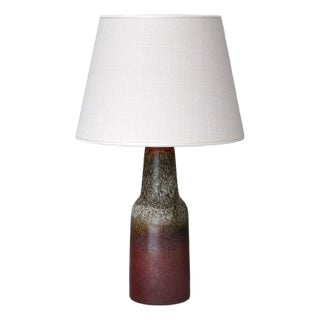 Earth-Toned Glazed Ceramic Table Lamp by Sven Wejsfelt for Gustavsberg, Sweden, 1960s For Sale