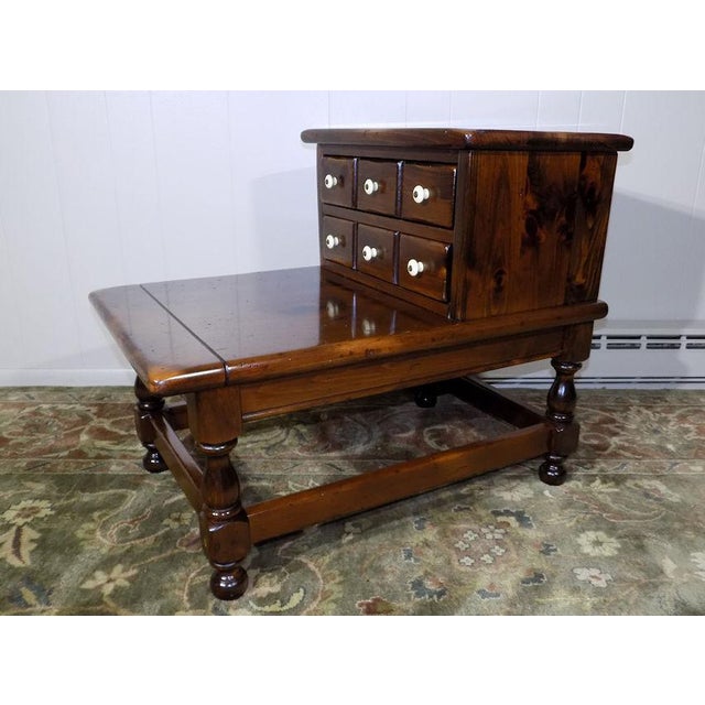 1970s Americana Ethan Allen Old Tavern Solid Pine End Table Chairish