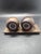 Art Deco 1990s Wooden Salt & Pepper Egg Shape Made of Kithul/Black Palm Wood For Sale - Image 3 of 3