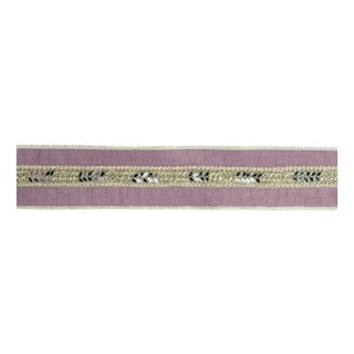 Leaf Embellished Ribbon with Metallic Trim 2.5" x 5 Yds. For Sale