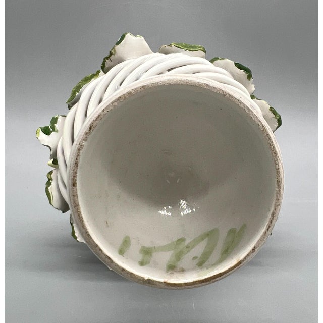 Green Vintage Italian Majolica Fruit Topiary For Sale - Image 8 of 12