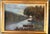 Burnt Umber Early 20th Century Tonalist River Landscape Oil Painting by T. J. Nicmoll For Sale - Image 8 of 8