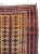 1930s Caucasian Red Gold Brown Geometric Tribal Baluch Rug For Sale - Image 4 of 5