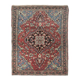Antique Persian Farahan Gift-Sized Rug With Floral Design by Rug & Kilim, 1920-1929 For Sale