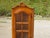 Brown Vintage Glass Corner Display Cabinet, 1980s For Sale - Image 8 of 18