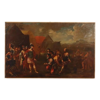 Historical Subject, Oil on Canvas For Sale